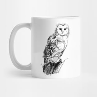 Barn Owl Art Mug